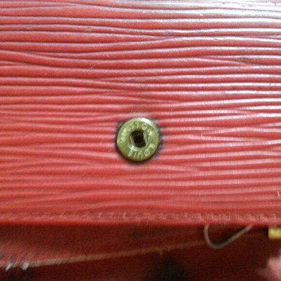 Vintage LV Louis Vuitton Epi Leather Key Holder Case Red Unisex Women's Men's - Picture 16 of 16